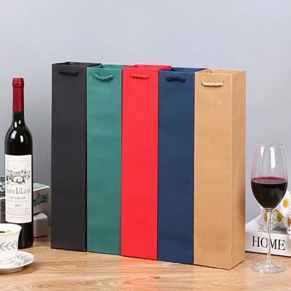 sacs à vin en papier pour la promotion