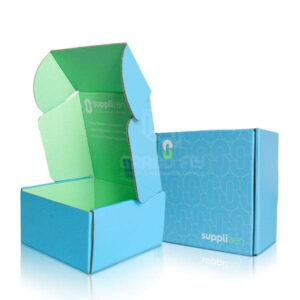 benutzerdefinierte umweltfreundliche Wellpappe lila Verpackung Mailer Box recyceln Papier Logo Versandkarton Mailer Box mit Logo 1