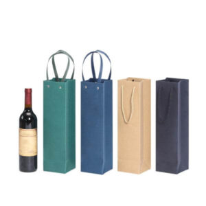 sacs en papier kraft avec poignées sacs en papier pour le vin sacs pour le vin de noël 1