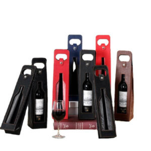 factory direct sales double pack wine gift bag red wine tote bag open window hollow wine box 1