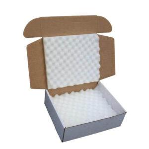 low moq customised eco recyclable small kraft shipping mailer box with foam insert 1