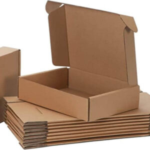 pemtow 9x6x2 Versandkartons Satz von 20 braunen Wellpappe Literatur Mailer Box für die Verpackung Mailing Business 1