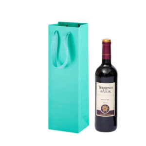 Sac cadeau pour bouteille de vin en gros Sac en papier personnalisé pour l'emballage du vin 1