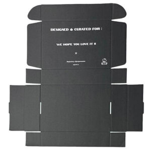 ロゴの印刷物が付いている波形の船積みの郵送物箱の黒の白い大理石のピンクの注文のメーラー箱 1