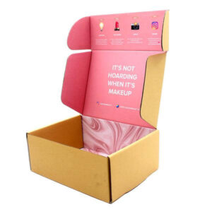 benutzerdefinierte Kraft Ebene Wellpappe farbig recyceln Karton Verpackung Magazin 2mm Dicke Verpackung Versand Mailer Box 1