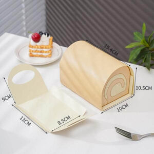 box printing low price cardboard insert size white pastry paper cake box with handle 1