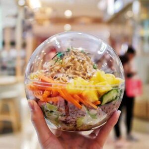 creative transparent hollow ball packaging box for christmas gift packaging and salad cake food packing 1