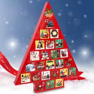 custom printing foldable package christmas tree shaped gift box christmas advent calendar box 1