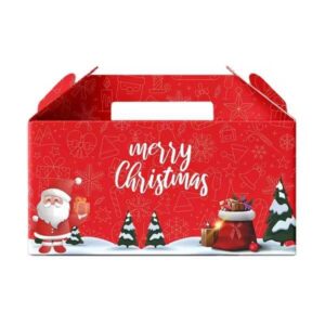 fábrica suministra logotipo personalizado plegable regalo caja de navidad para la pequeña empresa 1