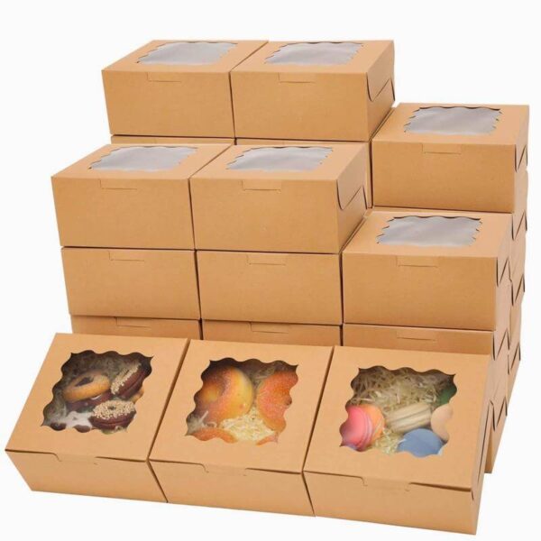 good price customized color kraft paper cardboard rectangle cupcake boxes inserts new product bulk existing for food packaging 4