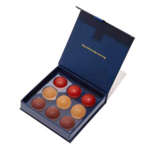 premium aanpassen luxe papier magnetische ronde chocolade truffel ballen geschenk verpakking doos voor chocolade met inzet verdelers 1