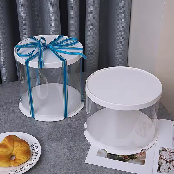 round transparent gift boxes