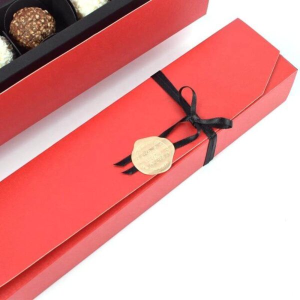 2024 stock chocolate packaging box wholesale pure color paper box for candy storage 4