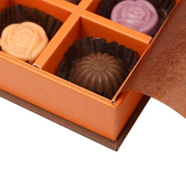 beautiful magnetic paper chocolate packaging gift boxes with divider cardboard customized wedding chocolate boxes 2