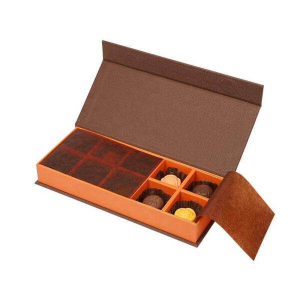 beautiful magnetic paper chocolate packaging gift boxes with divider cardboard customized wedding chocolate boxes 4