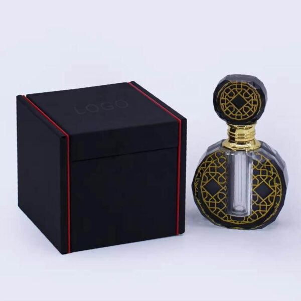 best selling oem design custom logo gold stamping leather perfume box high quality wood for perfume gift packaging unique style 5