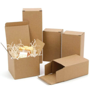 brown kraft paper box party gift box diy carton wedding party box multi size custom logo wholesalers 1