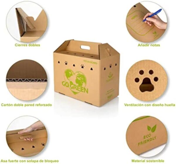 custom live animal transport box pet carrier rigid paper box for live baby chicken transport box 5