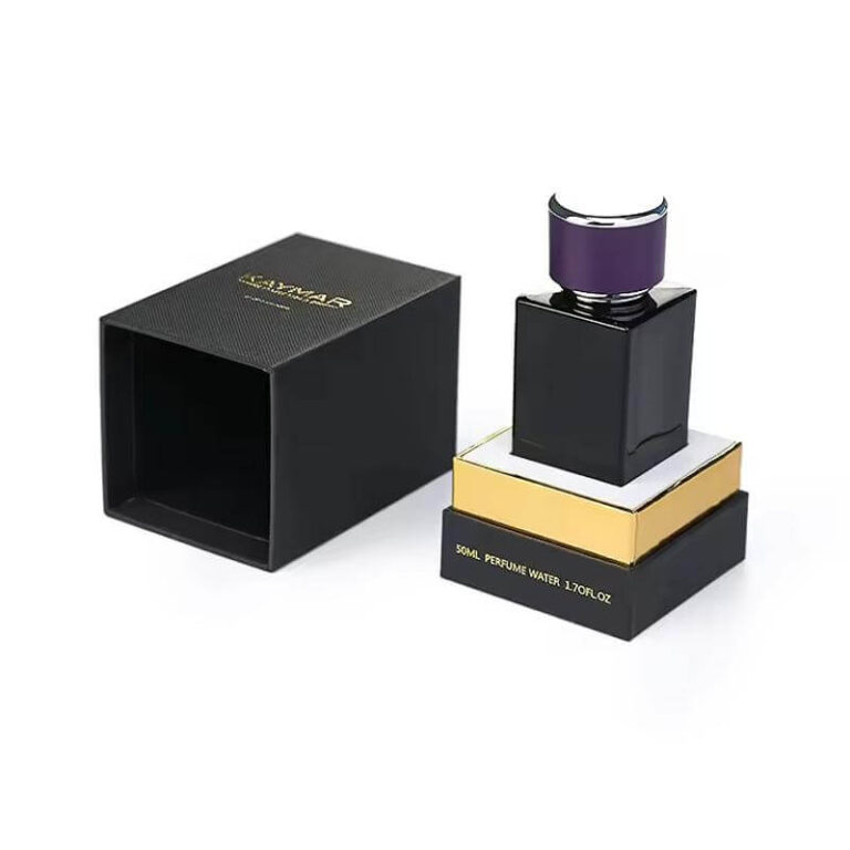 Custom Logo Perfume Gift Box Packaging Luxury Black Package Paper Box ...