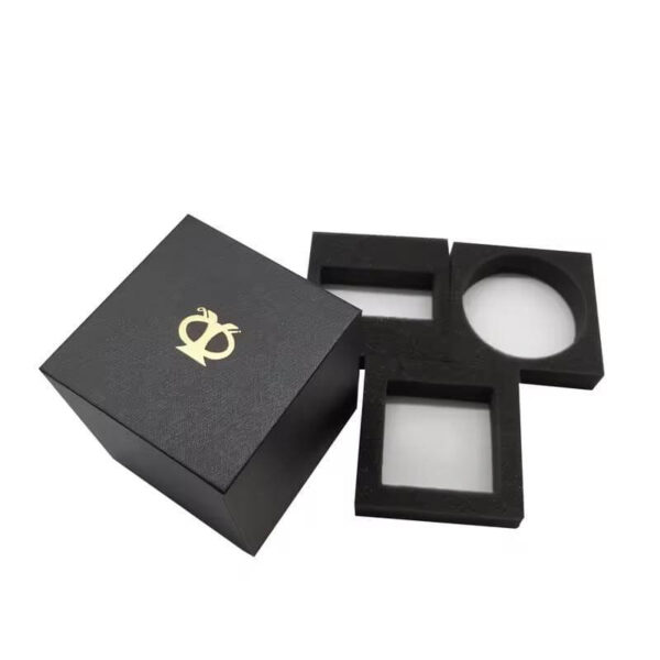 custom premium empty black perfume box luxury holiday gift sets perfume boxes lid base box perfume 5