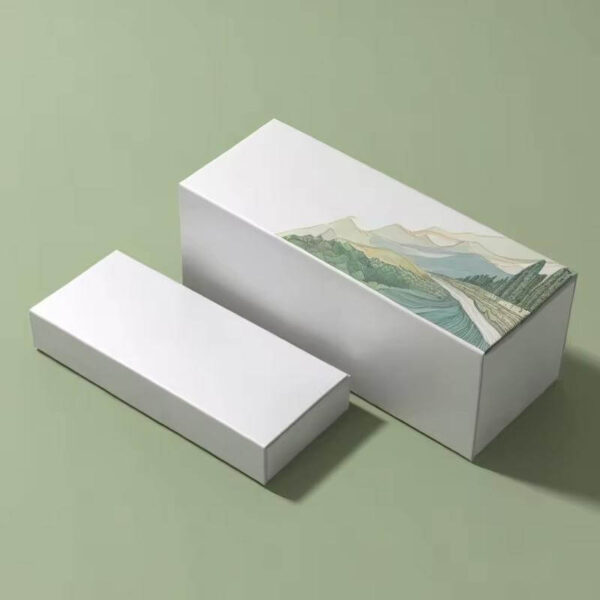 customized recyclable folding paper packaging box white rigid boxes with uv coating for perfume and cup cake box 4