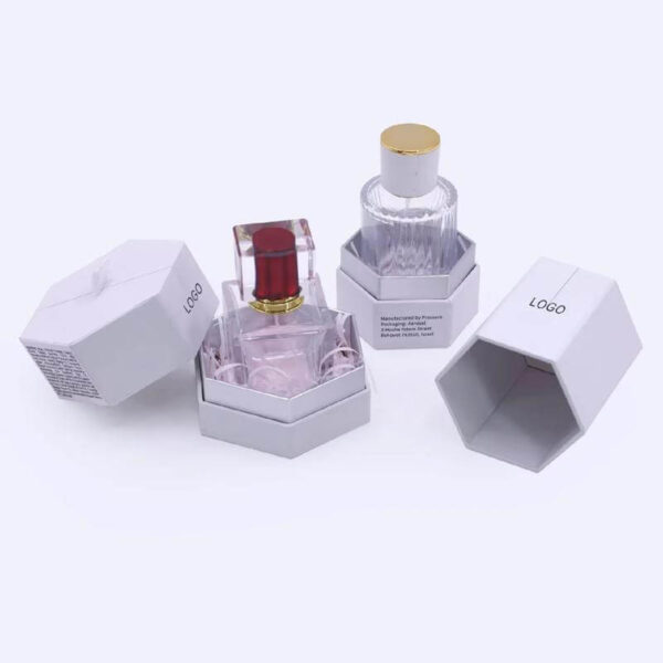 customized rigid cardboard packaging lid and base box for white perfume paper packaging boxes 6