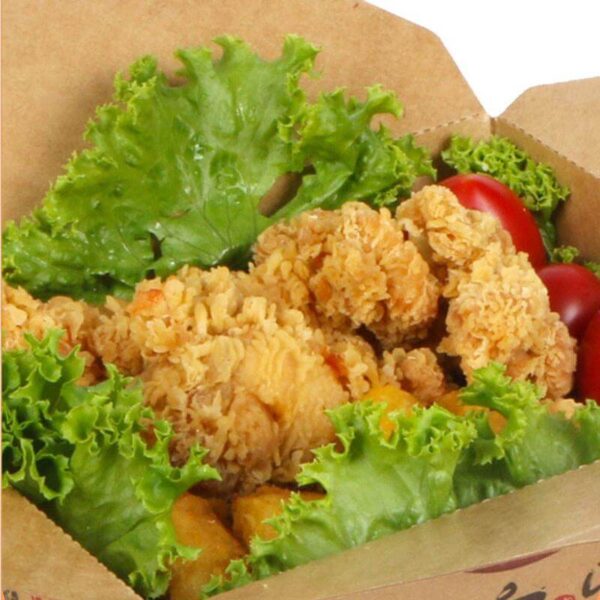 customized size printing disposable eco friendly kraft paper fast food packaging box salad box 4