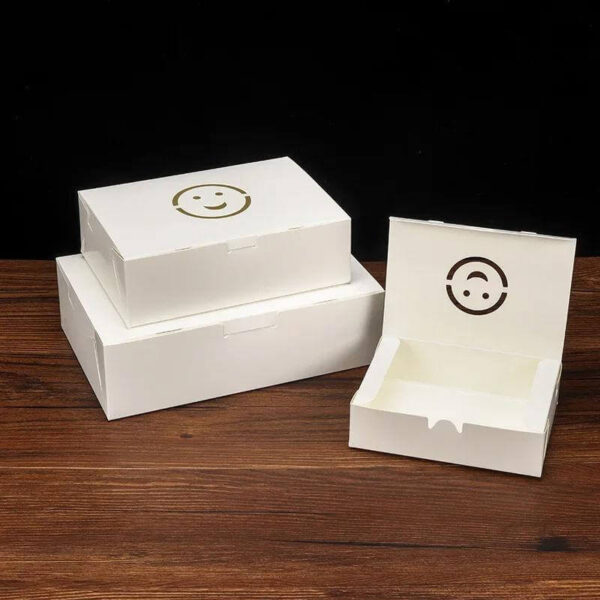 disposable lunch sandwiches brown kraft box fast takeaway paper box food packaging for salad 4