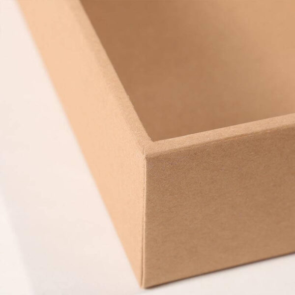 factory wholesale kraft paper box with clear window empty brown storage box flower packaging box 4