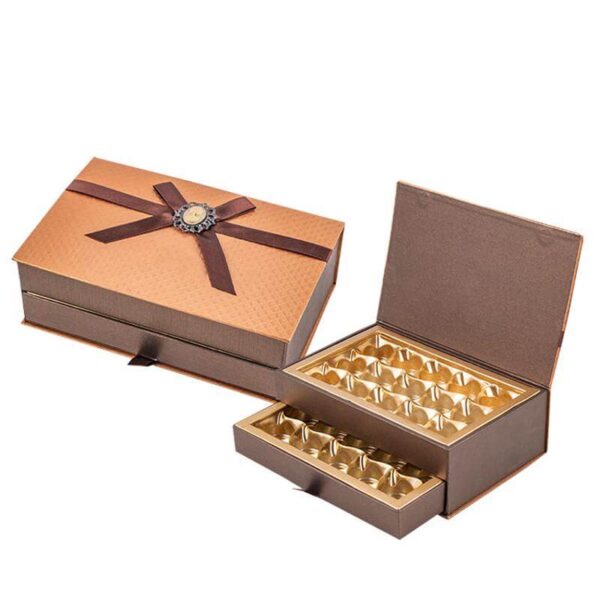 gold engagement personalized wedding chocolates favors classic signature cabinet luxury chocolate box 3