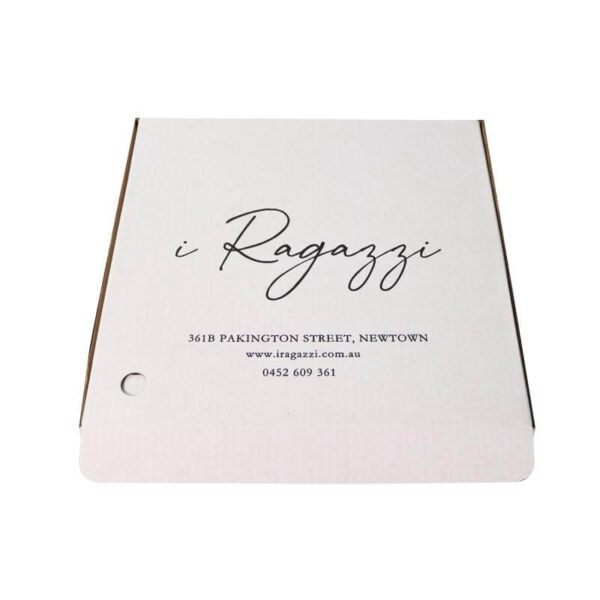 high quality corrugated pizza box eco friendly takeaway and wholesale option with customized printed paper logo for tea serving 3