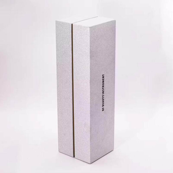 hing end cardboard matt silver wine box with magnetic closure champagne gift packaging luxury rigid box 4