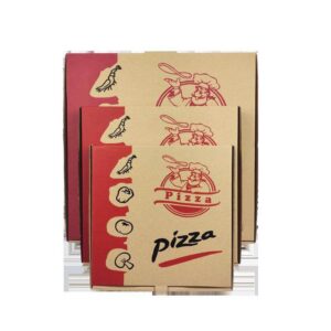 hot off the shelf good quality, customizable pizza boxes of all sizes wavy cardboard pizza boxes 1