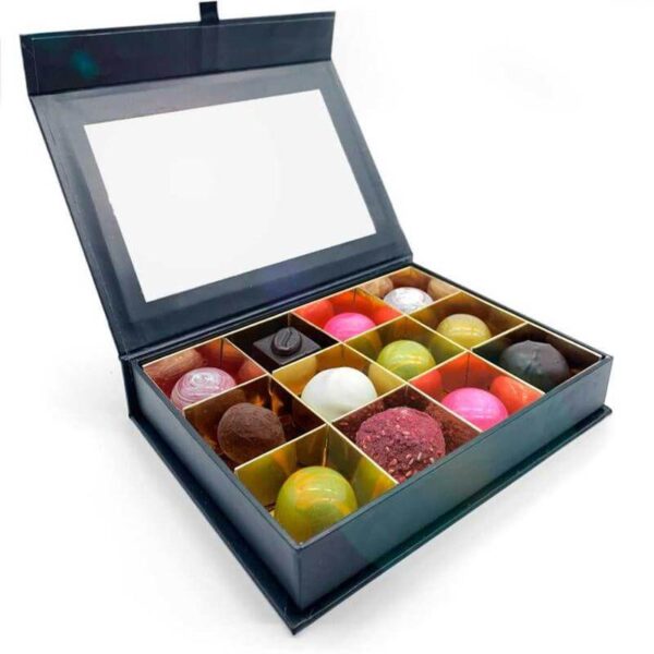 luxury chocolate box gift packaging custom chocolate box wholesale with dividers for pastries 5