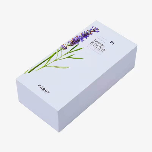 luxury custom rigid cardboard gift boxes sliding sleeve drawer type gift box with paper insert for candle packaging 3