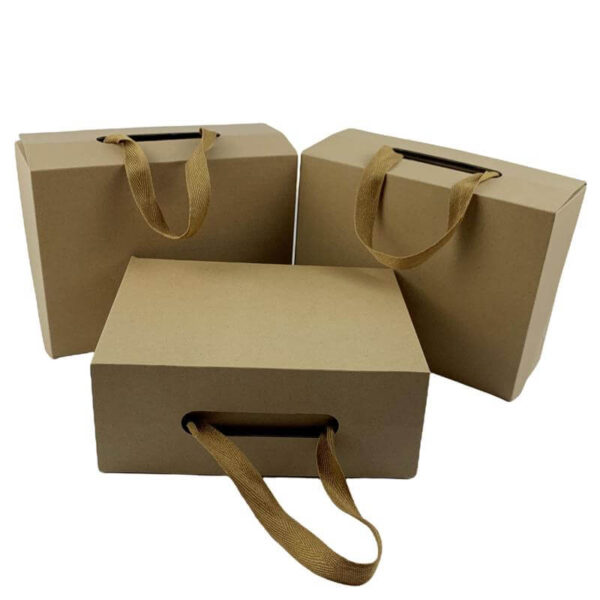 packaging mailer custom children baby gift handle corrugated cardboard kraft paper shoe box 3