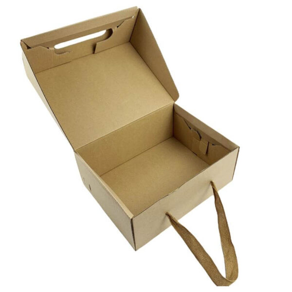 packaging mailer custom children baby gift handle corrugated cardboard kraft paper shoe box 4