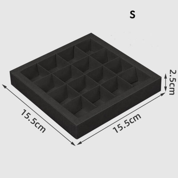 imprezowe pudełka na czekoladę puste 16 32 kratki prezentowe pudełka na cukierki wkładki przezroczyste okienko i przekładka do opakowań na ciasto czekoladowe 5