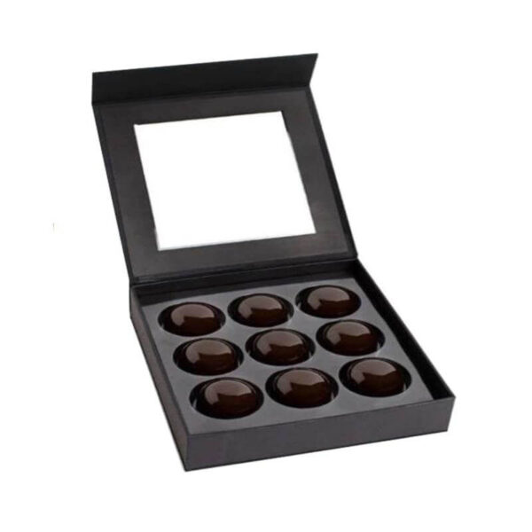 fabricante profesional personalizable atracción magnética caja de chocolate negro transparente 4