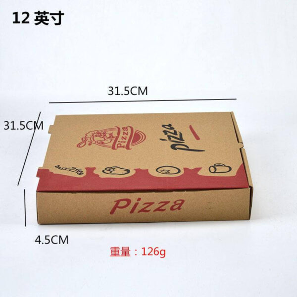 wholesale custom logo printed food grade caja para de pizza cardboard paper pizza boxes corrugated carton reusable pizza box 3