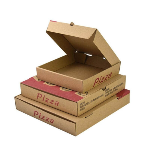 wholesale custom logo printed food grade caja para de pizza cardboard paper pizza boxes corrugated carton reusable pizza box 4