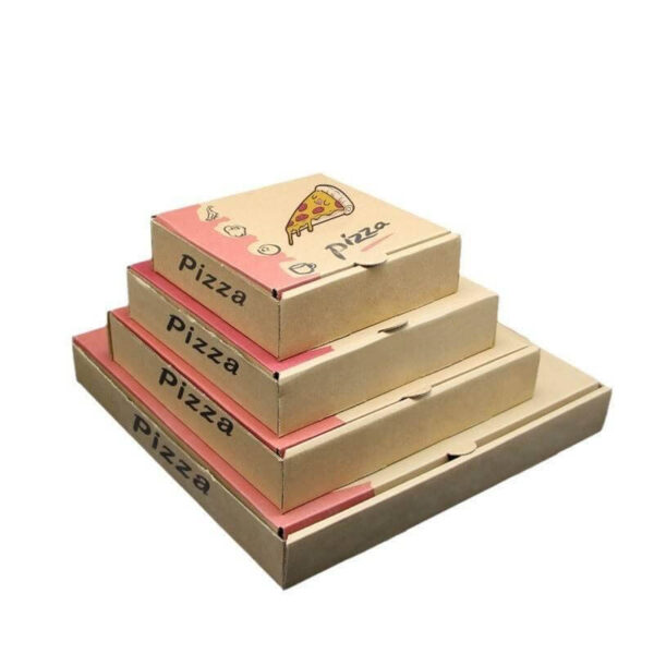 wholesale custom logo printed food grade caja para de pizza cardboard paper pizza boxes corrugated carton reusable pizza box 6