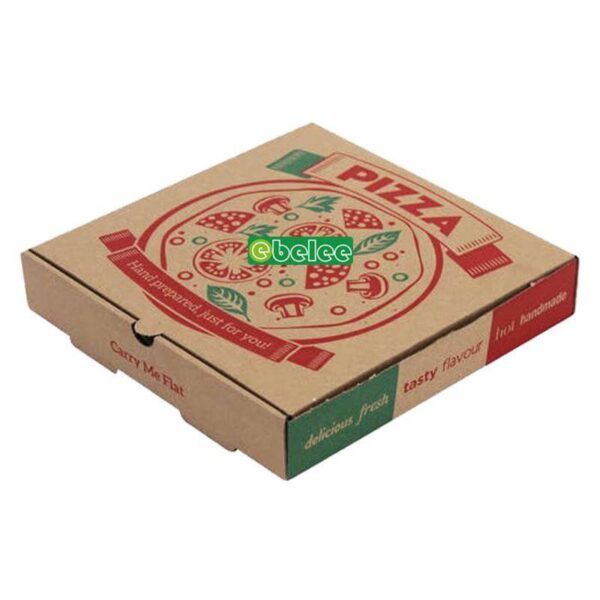 wholesale e flute take away black custom print pizza boxes fast food carton pizza packaging box 12inch 3