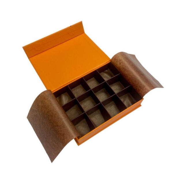 groothandel luxe kerst truffel chocolade verpakking geschenkdoos aangepaste zelfgemaakte papier lege chocolade dozen met verdelers 4