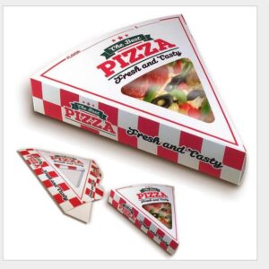 wholesale manufacture custom disposable printed corrugated carton logo triangle pizza packing box delivery pizza boxes 1