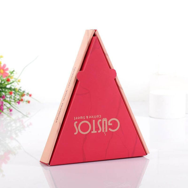 wholesale manufacture custom disposable printed corrugated carton logo triangle pizza packing box delivery pizza boxes 2