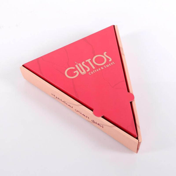 wholesale manufacture custom disposable printed corrugated carton logo triangle pizza packing box delivery pizza boxes 3