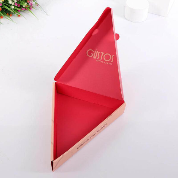 wholesale manufacture custom disposable printed corrugated carton logo triangle pizza packing box delivery pizza boxes 5