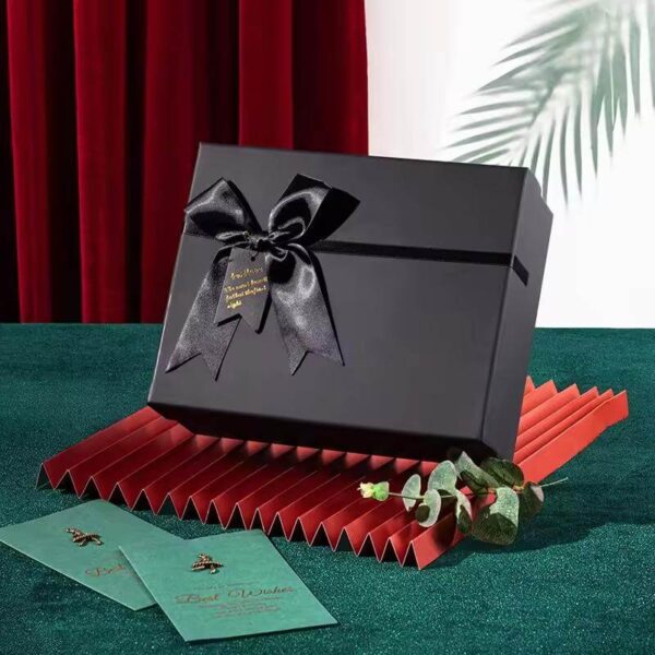 wholesale black rectangular paper packaging luxury rigid gift box 2