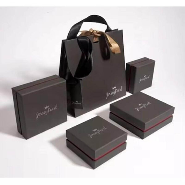 wholesale recyclable 2 piece rigid luxury custom logo printed rigid cardboard box hard jewelry gift box paper gift packaging box 3